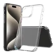 For Apple iPhone 16 Clear Case Slim With 4 Corners [Shock Absorption] Hard Back Soft Bumper Cover