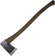 27" Realistic Foam Felling Axe Toy LARP Cosplay Weapon