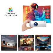 Electric Focus] Mini Projector with WiFi and Bluetooth, Portable 4K Projector...