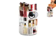 Makeup Organizer Box 360 Degree Rotating Cosmetic Storage Holder Rack