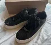 Carvela Black Junior Zip & Lace Up Jewel Trainers - UK Size 6 (39) New & Boxed