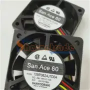 1PCS NEW SANYO 109P0624J7D04 DC24V 0.14A 60*60*15MM Axial Fan
