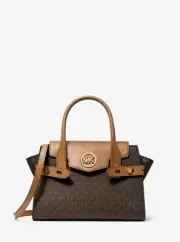 Michael Kors Carmen and Signature Canvas Belted Satchel