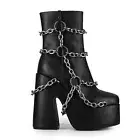 NEW Anthony Wang - GOLFITO 05 Locked Down Black Platform Boots