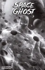 Space Ghost #2 cover W Mattina b&w FOC 7 copy incentive variant Jan Jace Blip
