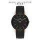 Daniel Wellington DW 手錶 Iconic Motion 40mm躍動黑膠腕錶 玫瑰金框 DW00100425