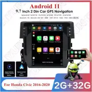 9.7" Stereo Radio GPS Wifi For 16-20 Honda Civic Build-in Carplay Android Auto