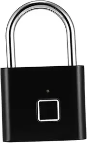 Healvian Smart Padlock Suitcase Lock Fingerprints Fingerprint Lock Portable Password Lock Fingerprint Suitcase Lock Suitcase Fingerprint Lock Password Code Lock Travel Locks for Luggage