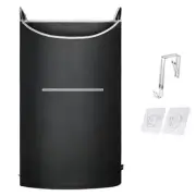 36"x 22" XL Hanging Laundry Hamper Hanging Hamper Bag with Large 1PC-XL Black