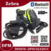 Zebra DS3678-DP3U42A2S1C Bluetooth Cordless Barcode Scanner w Cradle+Cable+PSU