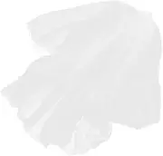 [BESTYASH] Veil White Dress Dressing Gown Bride Women Head Bathrobe Bridal Shower Wedding Headwear Robes Decorations Sundress Costume Retro Decor Bridal Headdress Polyester