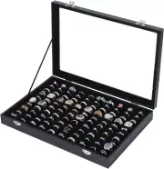 Ring Holder Organizer Box,Jewelry Ring Display Case, Earring Necklace Storage