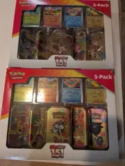 2 PACK Pokemon Scarlet & Violet 151 Costco Bundle Mini Tins 4 Promo Cards