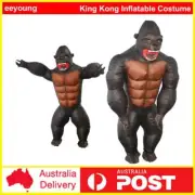 Kid Adult King Kong Gorilla Fan Inflatable Halloween Costume Monkey Ape Suit