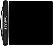 SZYMWS Large Mahjong Mat with Black Carrying Bag, Anti Slip and Noise Reduction Table Cover for Mahjong, Poker, Card Games, Dominoes, Board Games, Slip Resistant Mat (34.5 X 34.5 Inches) (BLACK)