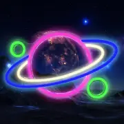 IMEGINA Planet Led Neon Sign, Saturn Neon Lights for Bedroom USB Powered with...