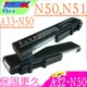 ASUS A32-N50 電池 華碩 N50,N51 N50VC,N50VN,A32-N50 N51A,N51S,A33-N50