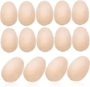 Totority 100pcs Wooden Simulated Eggs Easter Basket Easter Decoration Woodden Cardboard Eggs Budgie Fake Egg Easter Decorating Egg Decorator Easter Egg Decorating Hen Oeuf Model Kits