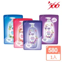 在飛比找momo購物網優惠-【566】抗菌香氛洗髮精/潤髮乳-補充包580g(白麝香潤澤