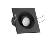 Hunza Eave Square Tilting 6W PureLED 1050Ma Integral Driver Black/Copper/SS