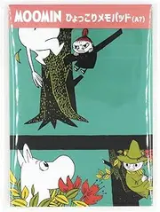 World Craft MONP-A7-02 Moomin Notepad, A7, 0.2 inch (5 mm) Grid, Wood, Green