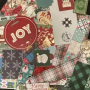 Assorted Holiday Papers (25 PCs) Junk Journals Scrapbook Card Making Crafts