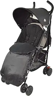 Footmuff/Cosy Toes Compatible with Buggy Pushchair Stroller Pram Black