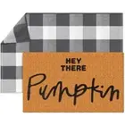 Front Door Mat Mats Doormat Welcome 2 Pcs Fall Imitation Coir Porch Entryway