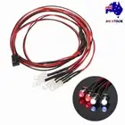 4 LED Lights Kit 2 White 2 Red For 1/10 1/8 Traxxas HSP Redcat RC4WD Tamiya