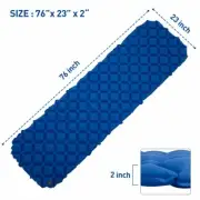 Camping Sleeping Mat Padding for Tent Mat Travel Blue Air Mattress Gear Portable