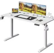 Home Office Height Adjustable 23.6x43.3 Standing Desk Computer White