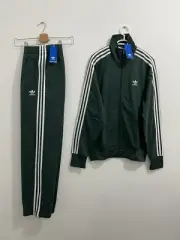 Adidas Originals Classics Firebird Tracksuit Mineral Green White Size XL
