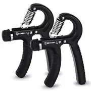 2 Pcs Hand Grip Strengthener Exerciser Workout Squeezer, Adjustable...