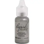 Ranger Liquid Pearls Dimensional Pearlescent Paint .5oz-Pewter LPL-46813