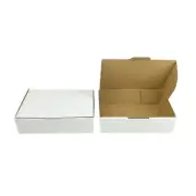 200x Mailing Box 210 x 140 x 60mm Diecut White for 500g Small Satchel B11