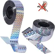Bird Scare Tape, 2 Rolls 50m Bird Scare Ribbon Reflective Flash Tape Woodpecker Pigeon Deterrent Repellent Devices Tape Keep Birds Away Outdoor