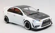 RC 1/10 MITSUBISHI EVO X VOLTEX Brushless AWD Drift Car w/ LED -RTR- *WHITE BH*