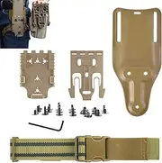 WGLILO QLS Quick Locking System Kit with Fork & Duty Receiver Plate with Thigh Straps, Mid-Ride Universal Belt Loop Platform