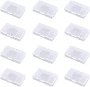 LEEQ Transparent Protective Cases – 12 Pieces Protective Game Cartridge Case Dust Protective Case, Game Cartridge Protective Case, Playing Card Case, Card Boxes, for Game Boy Advance for GBA Game Card