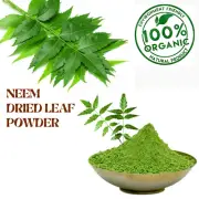 Neem Dried Powder Leaf Pure 100% Natural Azadirachta indica Raw Organic Vegan