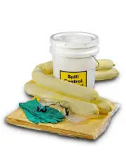 ESP SK-H5 16 Piece 5 Gallons Hazmat Absorbent Spill Kit, 5 Gallons Oil Absorb...