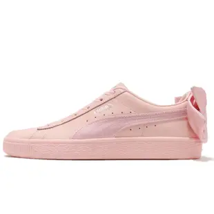 Puma 休閒鞋 Basket Bow Wns 女鞋 粉紅 蝴蝶結 麂皮 金標 緞帶 36731902