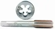 M13×1.25 HSS Tap And Die Set,Thread Tap + Round Thread Die Right Hand HSS Taper