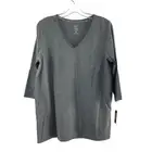 NWT Hue Sleepwell Women's Gray V-Neck Sleepshirt Top Size M