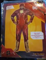 DC The Flash Costume Adult Plus 2XL 48-52 Lights Up Justice League Cosplay