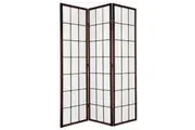 Shoji Room Divider Screen Brown 3 Panel