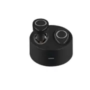 TWS-F1 True Wireless Bluetooth Headphones Invisible Earphone Stereo Music Headsets Multi-Point Connection 450Mah Charging Box-BLACK