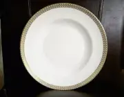 Crown Derby Knightsbridge Dinner Plate 27cm White And Gold