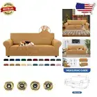Pet-Friendly Elastic Couch Cover for 3-Cushion Sofas - Easy Installation, Golden