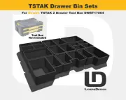 Storage Bins(sets) | Dewalt TSTAK Double Drawer Tool Box DWST17804